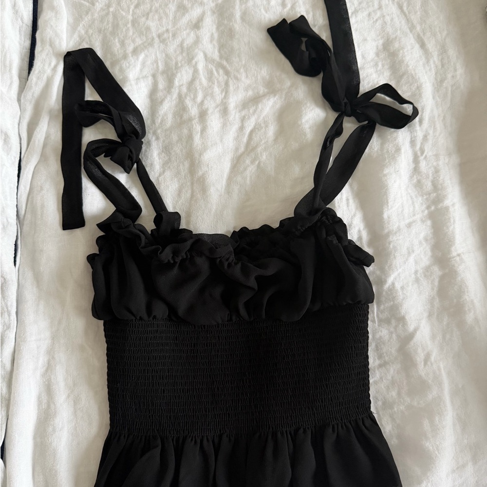 Wilfred Black Camisole with Tie Straps - Picture 2 of 4